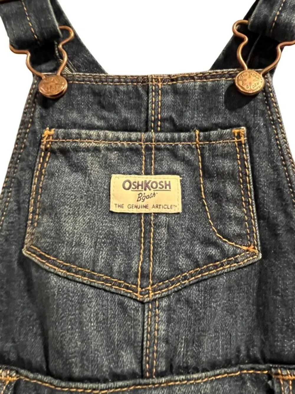 OshKosh B'gosh Girls 24 Month Denim Overalls Pink Fleece Lining